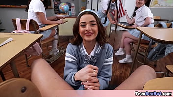 Cute teens having the time of their lives with the teacher Cute teens having the time of their lives with the teacher