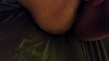 Handjob with ass massage