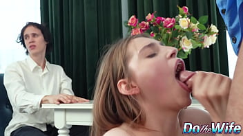 Perverted cop fucks funky town in ass while her useless cuck watches