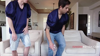 Random girl gangbanged by a frat watching the game