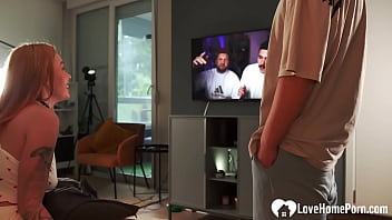 Redhead babe sucks me off like a pro