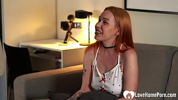 Redhead babe sucks me off like a pro