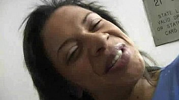 Natural cute black teen tries out gloryhole 30