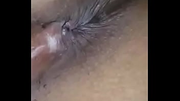 Solo female clit play