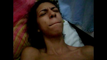 Solo in front of her husband's friend