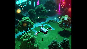 Sexy future cyberpunk photo shoot