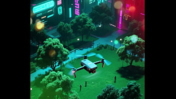 Sexy future cyberpunk photo shoot