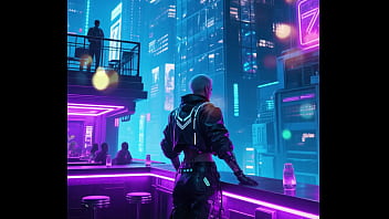 Sexy future cyberpunk photo shoot
