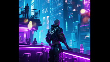 Sexy future cyberpunk photo shoot