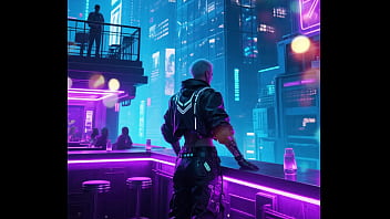Sexy future cyberpunk photo shoot