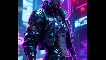 Sexy future cyberpunk photo shoot