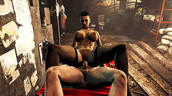 Dirty raider have sex in bunker