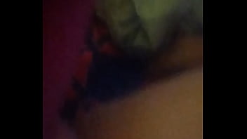 Pussy gets nice size dildo in it