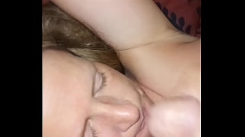 Desire578 gets her whore face jerkoffed on