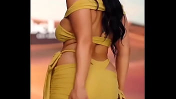 Aunty Hot Walking In Public Yellow Dress Women Sexy Aunty Hot thumbnail