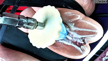 Stretching out mama’s nasty cum dumped cunt