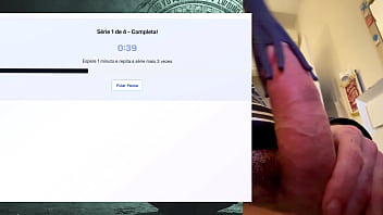 Exercise session for a strong fat and powerful 19 cm cock that can last hours without cumming