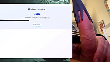 Exercise session for a strong fat and powerful 19 cm cock that can last hours without cumming