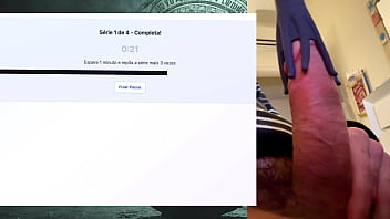 Exercise session for a strong fat and powerful 19 cm cock that can last hours without cumming