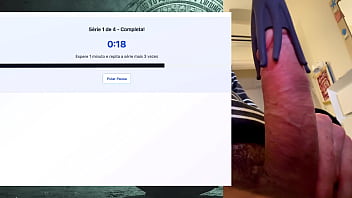 Exercise session for a strong fat and powerful 19 cm cock that can last hours without cumming