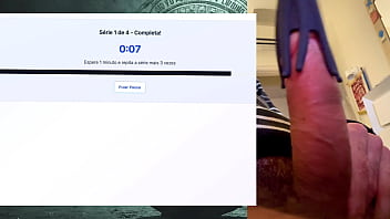 Exercise session for a strong fat and powerful 19 cm cock that can last hours without cumming