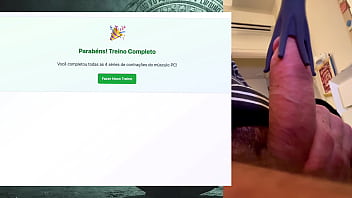 Exercise session for a strong fat and powerful 19 cm cock that can last hours without cumming