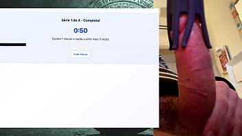 Exercise session for a strong fat and powerful 19 cm cock that can last hours without cumming