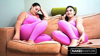 Latina dick sucking roommates share huge bbc with their mouths