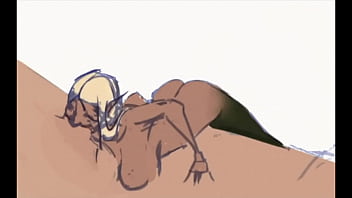 Art animated cock eating with audio