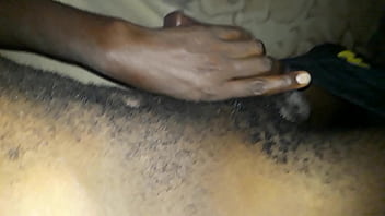 Horny black guy wank
