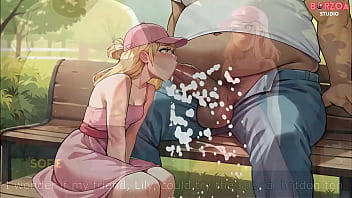 I meet this blonde innocent girl in park and offer her my lolipop