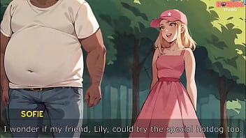 I meet this blonde innocent girl in park and offer her my lolipop