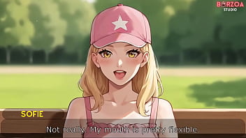 I meet this blonde innocent girl in park and offer her my lolipop