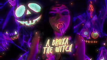 A bruxa a virgem e a diaba invocam do além monstros para fuderem suas bucetas