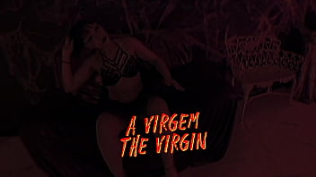 A bruxa a virgem e a diaba invocam do além monstros para fuderem suas bucetas