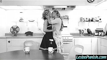 Lesbo girls aaliyah&cherie punishing each other in front of cam clip 01