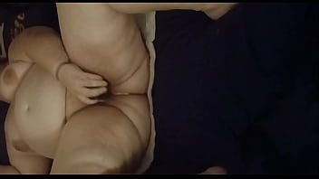 Chubby wife orgasming from clit suck vibrator then fucked by big black dildo