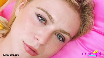 Sexy blond model naked close up