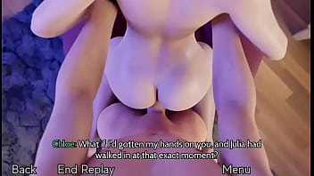 Simon fucks chloe in chair with doggy style and cums inside her pussy