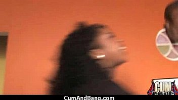 Real ebony babe getting hard core group making out 4