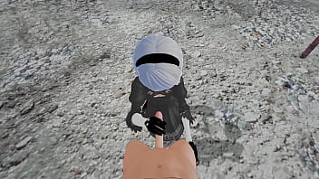 2b gets fucked in all holes pov style