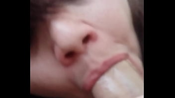 Sucking cock like a champ and liking it