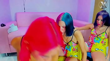 Sleepover goes out of control throat fuck for these whores