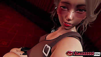 Intimate sercret room bunny cosplay in pantyhose adult porn animation thrilling handjob for huge cock service intense titfuck service blowjob ending cum on face in honey select 2