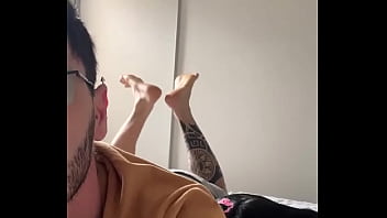 Let's make this week better than the last morning #tattoboy #feet #feetcontent #working