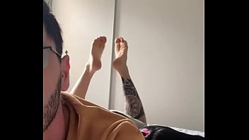 Let's make this week better than the last morning #tattoboy #feet #feetcontent #working