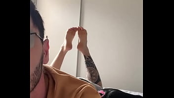 Let's make this week better than the last morning #tattoboy #feet #feetcontent #working
