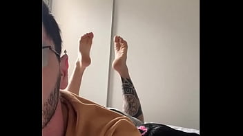 Let's make this week better than the last morning #tattoboy #feet #feetcontent #working