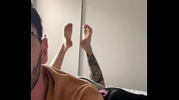 Let's make this week better than the last morning #tattoboy #feet #feetcontent #working