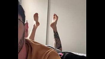 Let's make this week better than the last morning #tattoboy #feet #feetcontent #working